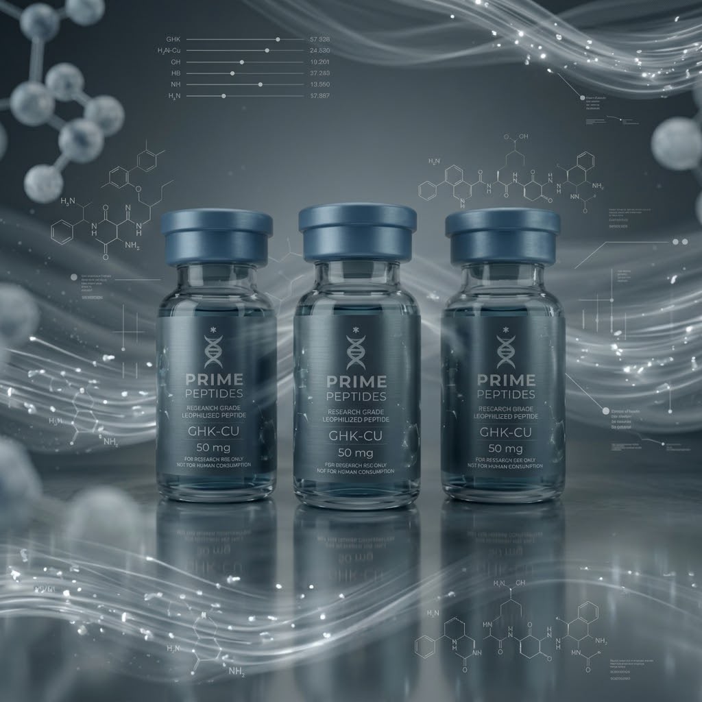 Prime Peptides GHK-CU research vials